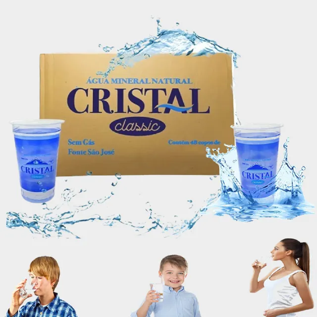 Água Mineral Copo 200ml - Caixa Com 48 Un Cristal Classic