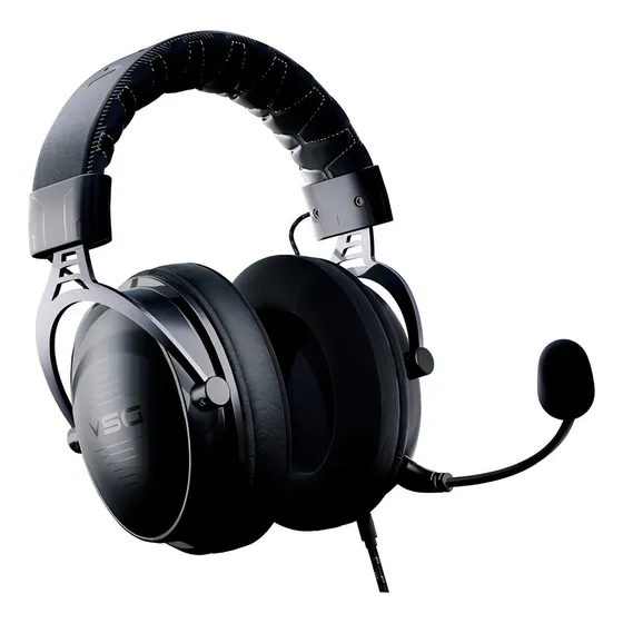 Audífono Vsg Enigma Multiplataforma Stereo Jack 3.5 Black Color Negro