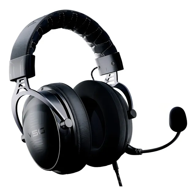 Audífono Vsg Enigma Multiplataforma Stereo Jack 3.5 Black Color Negro