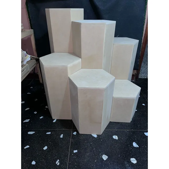 Juego De Cubos Hexagonales De Mdf