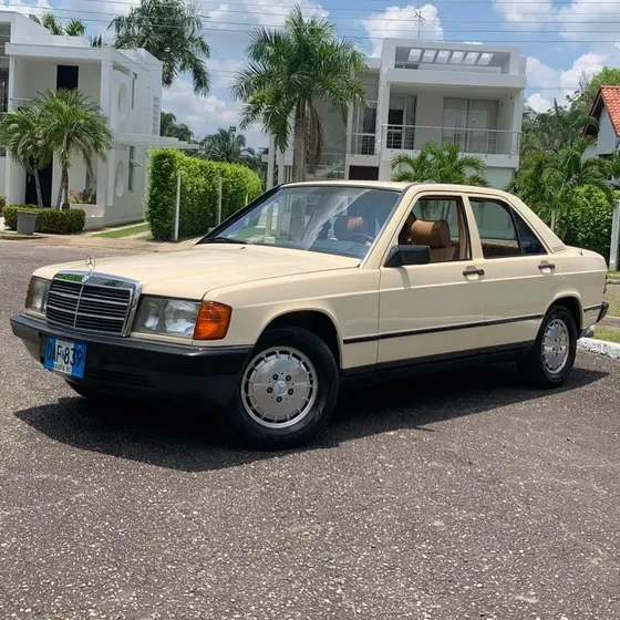 Mercedes Benz 190 E Placas Antiguo