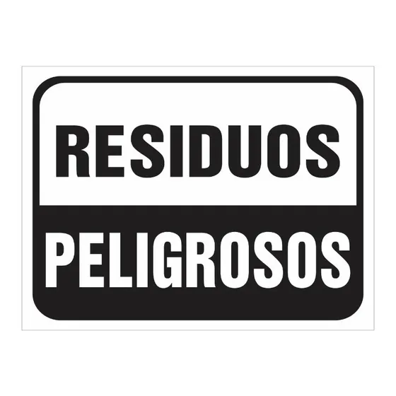 Cartel Residuos Cesto Varios Modelos 20x25 Cm Alto Impacto 