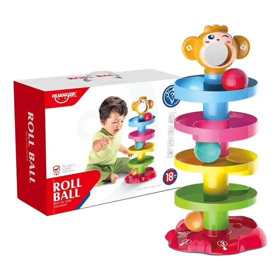 Torre De Encastre Roll Ball Con Pelotas - Marca Huanger