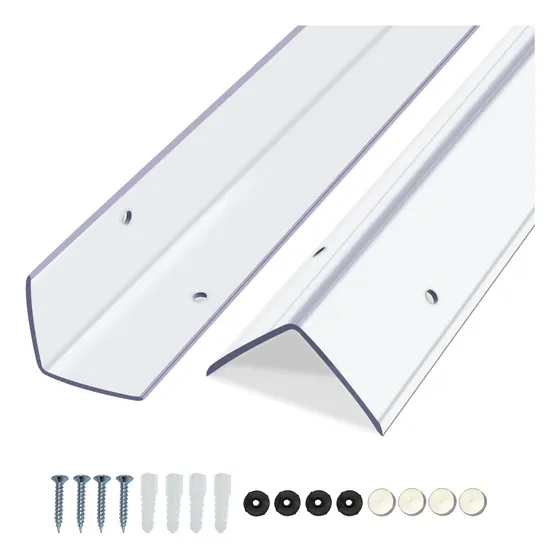 Protectores De Esquina De Pared Qdymxun, Transparentes, Auto