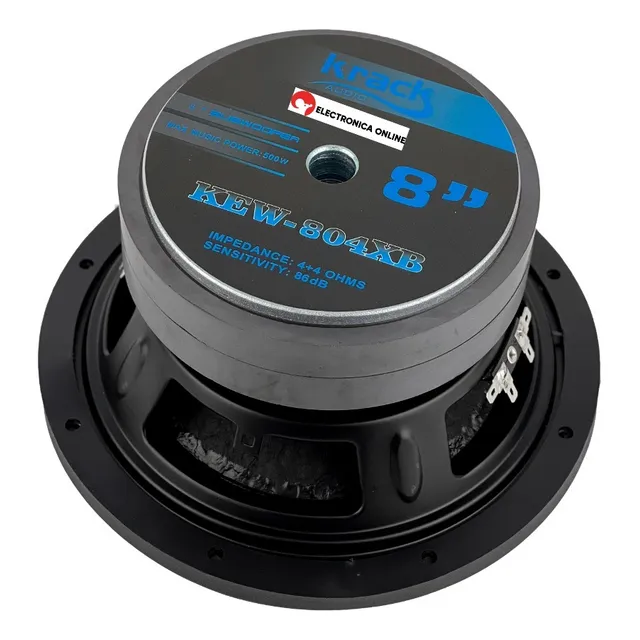 Woofer 8  500 Watts Krack Audio Doble Bobina 804xb Bajos 