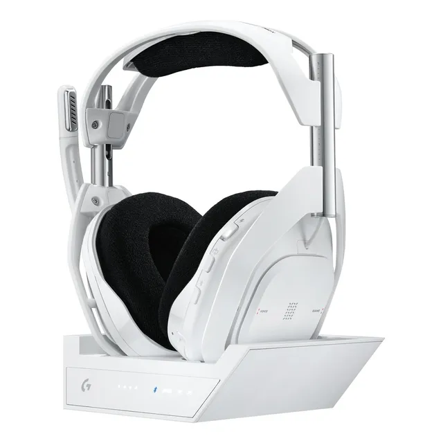 Audifono Astro A50 X Wireless Bt Ps5 Pc Xbox + Estacion Base Color Blanco Luz Blanco