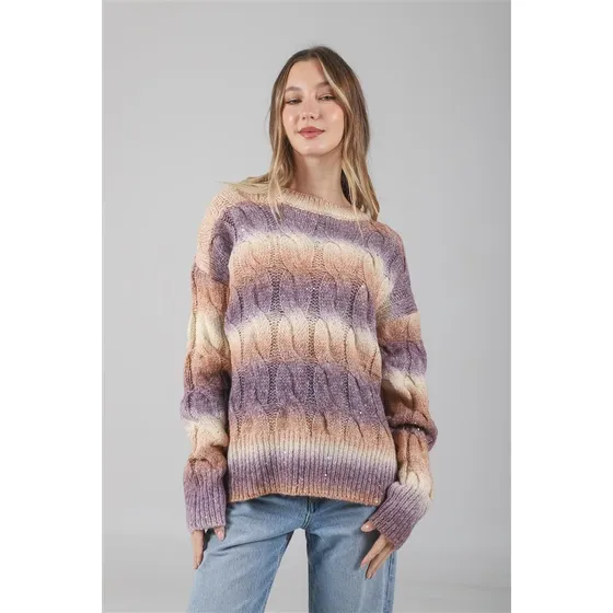 Sweater Rens Lana Trenzada Mini Lentejuelas Gu87095 Arizona