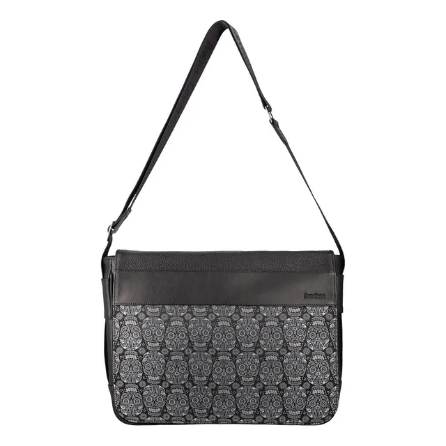 Porta Laptop Cheeh Pineda Covalin Tzompantli Negro Color Negroplct