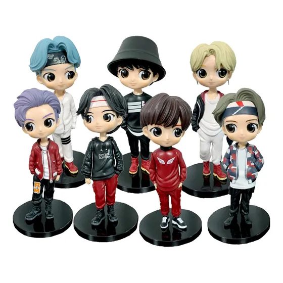 Muñecos Bts Bangtan Boys Kpop Coleccion X7 Figuras Bt21