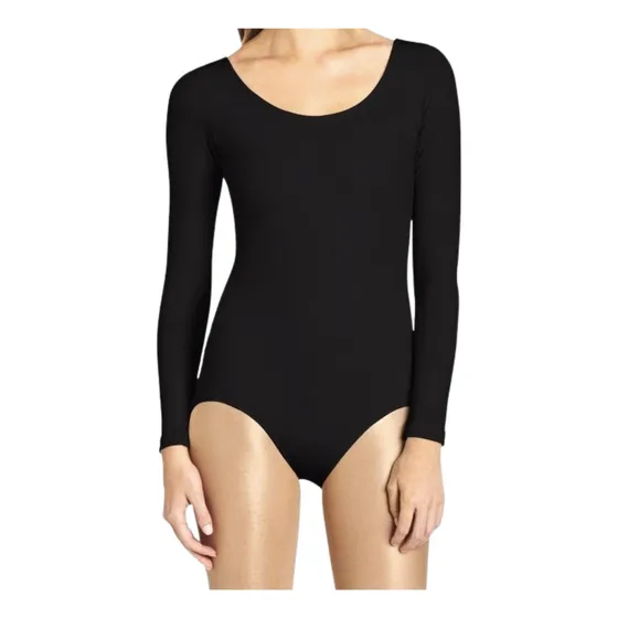 Malla Body Manga Larga Ballet Danza Flamenco Adulta