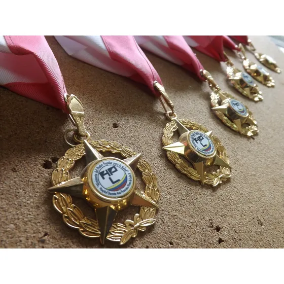 Medalla Cinco Puntas Placas Reconocimiento Somos@gradocenter