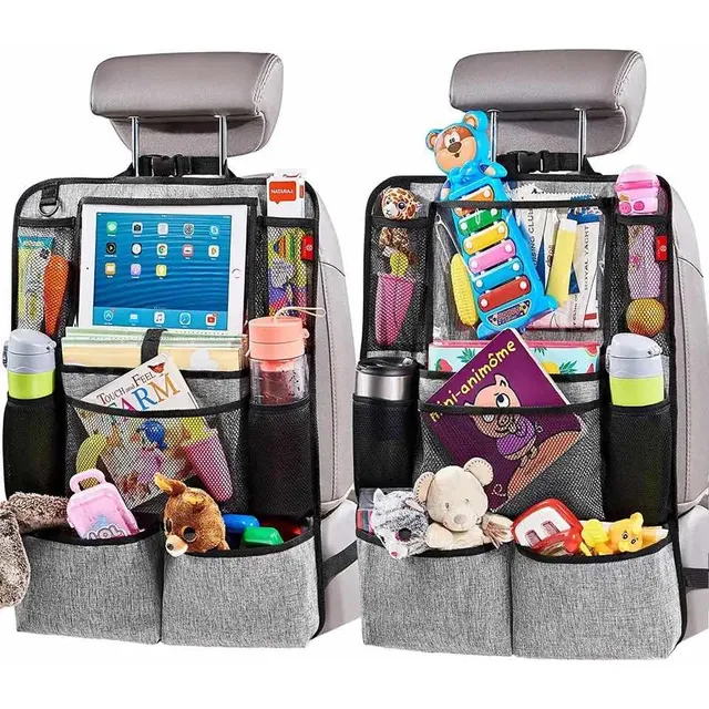 Organizador Auto Respaldo Asiento Tablet Varios Bolsillos Cs