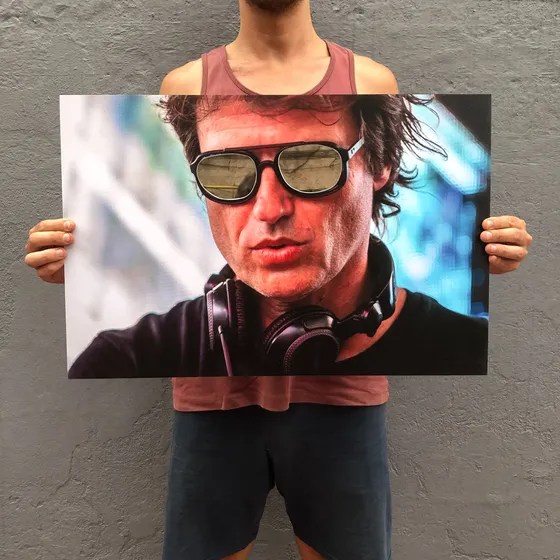 Cuadro Con Espejos - Hernan Cattaneo  60x40 Cm No Aplica