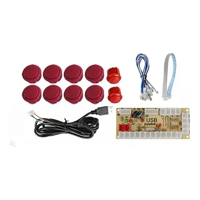 Kit Arcade Hitbox Botones Y Zero Delay (1 Player)