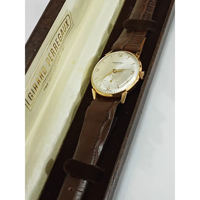 Antiguo Girard Perregaux Caja Oro 18 K Macizo A Cuerda