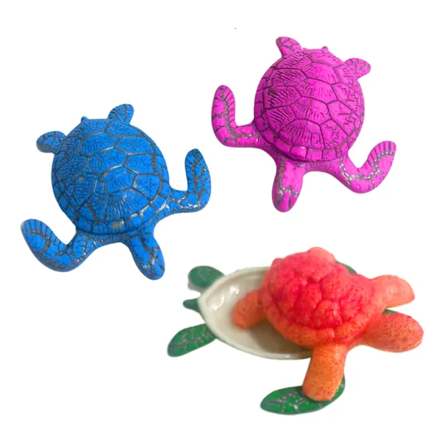 Tortuga Crece Con Agua Amansaloco Figura Animal Marino X2