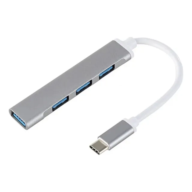 Hub Adaptador Concentrador Tipo C 4 Puertos Usb