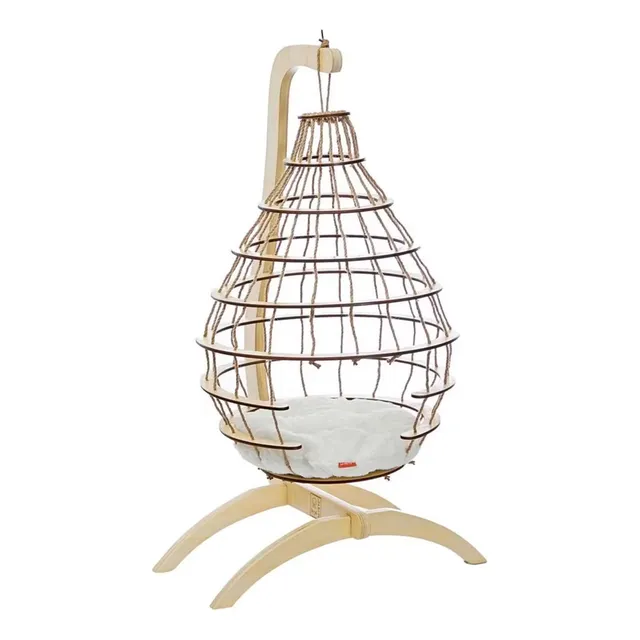 Cama Cucha Cuna Hamaca De Madera Para Gatos. M-pets Cloud