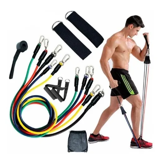 Bandas Ejercicio Tubulares  Gym Casa X5 Varias Resistencias