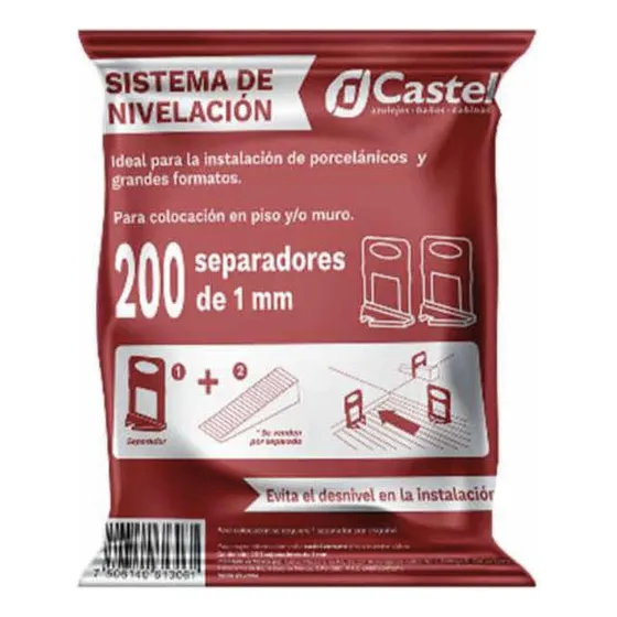 Separadores Nivelantes Para Piso 1.5mm 200 Piezas