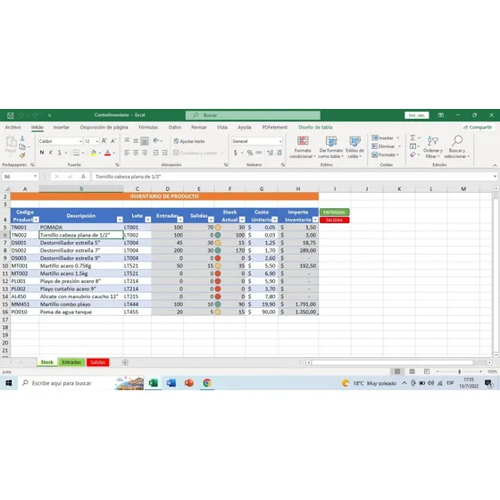 Control De Inventario