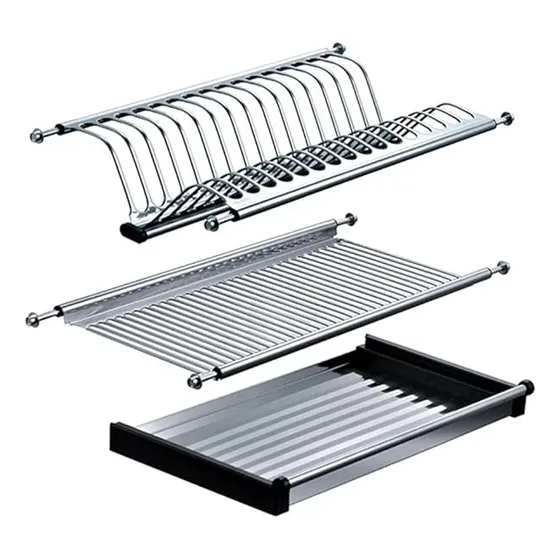 Platera Escurridor Acero Inoxidable Muebles 70cm Empotrar