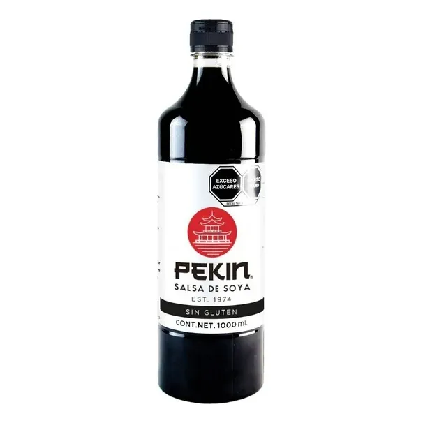 Salsa De Soya Pekin Paquete De 12 Botellas De 1 Litro