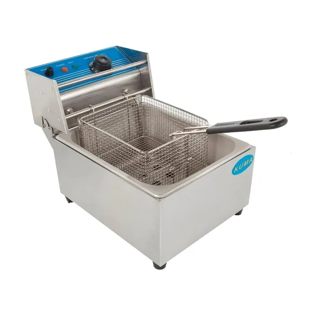 Freidora industrial Kuma HEF-81 5.5L acero inoxidable 60 Hz