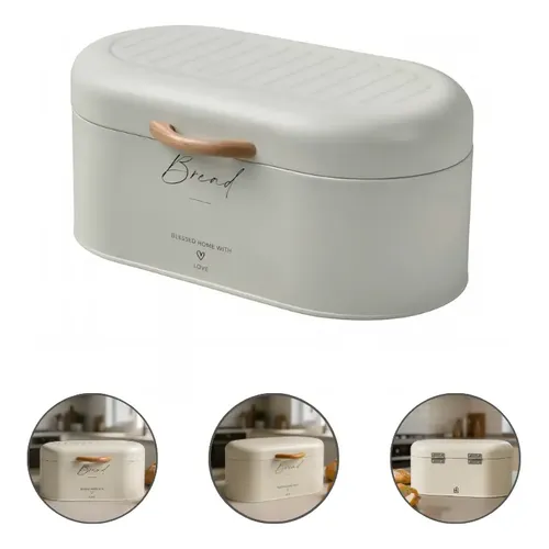 Bread Box Rustic Dustproof Pantry Shelf Bread Keeper With