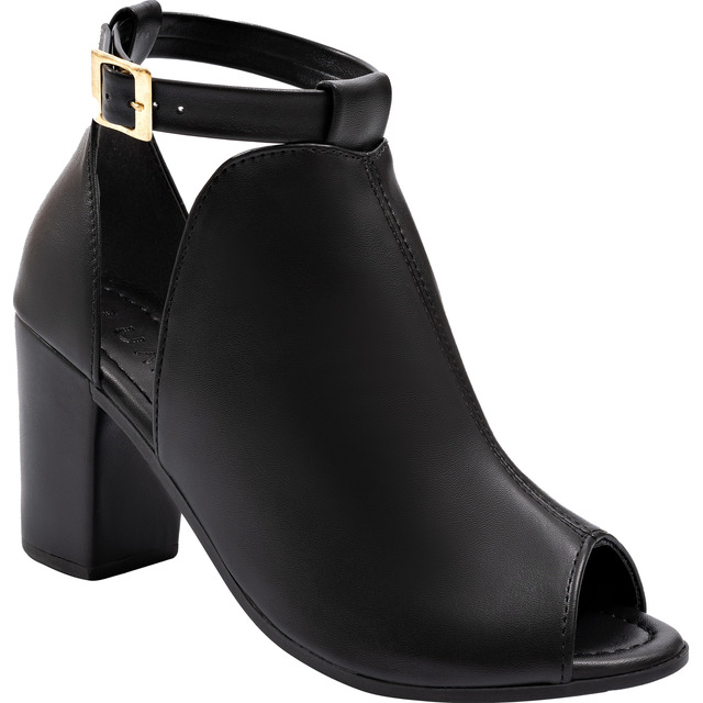 Sandália Ankle Boots Moda Confortável Salto Alto Grosso Bota Sandália Ankle Boots Moda Confortável Salto Alto Grosso Bota