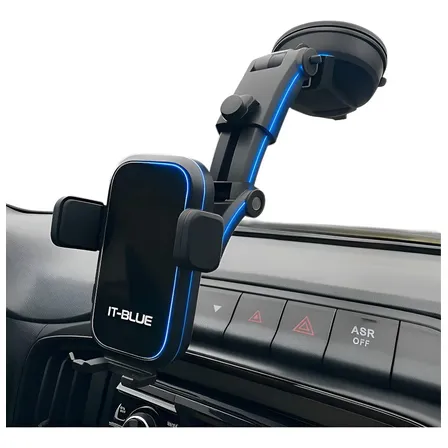 Suporte Celular Veicular Carro Com Trava Automático 360 Grau Preto