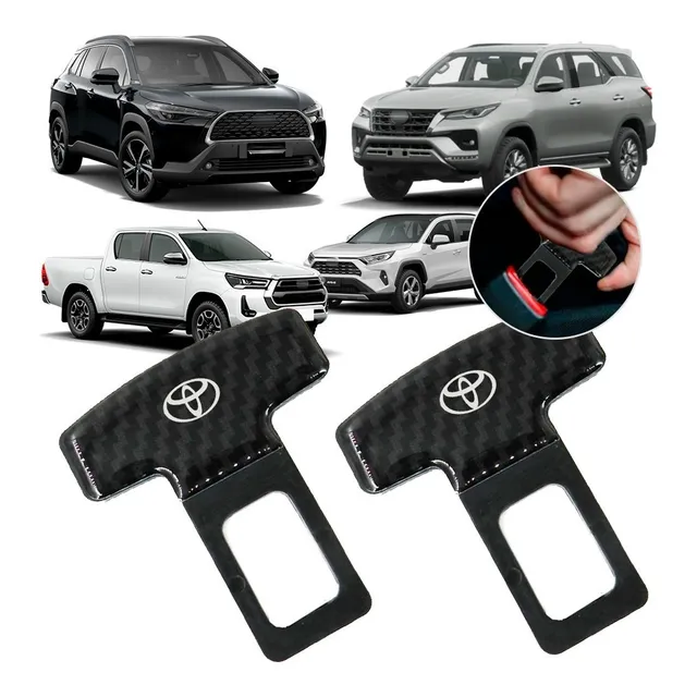 Par Trava Fivela Cinto Anti Som Corolla Cross Hilux Sw4 Rav4
