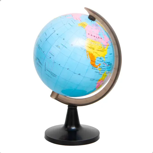 Earth Globe 30cm Politico Plastic Base Glover | MercadoLivre