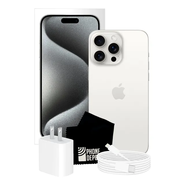 Apple iPhone 15 Pro 256 Gb Titanio Blanco Esim Con Caja Original