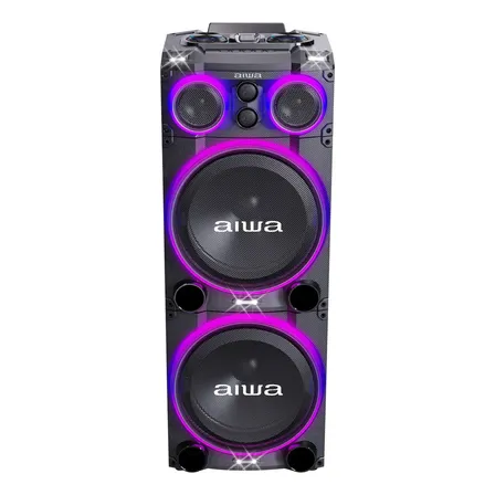 Torre De Audio Aiwa Awpoc15 Bluetooth 4000w Pmpo Color Negro