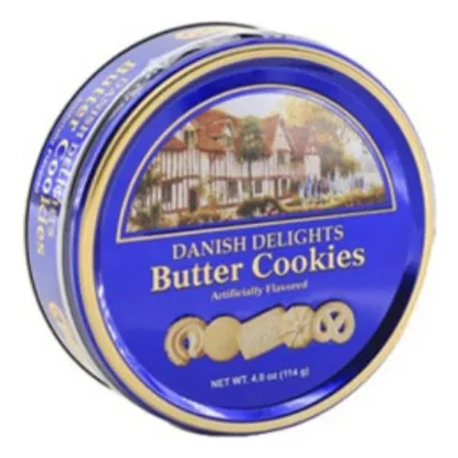 Lata De Galletas De Mantequilla Navidad 114gr