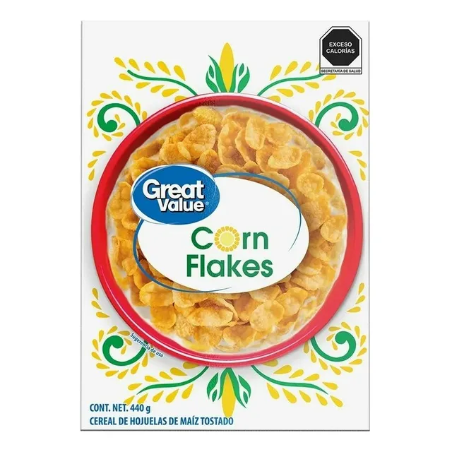 3 Pza Cereal Great Value Corn Flakes 440 G