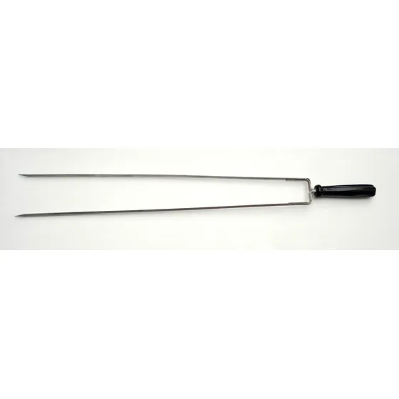 Espeto Doble Para Asado Tramontina 80cm Mango Baquelita