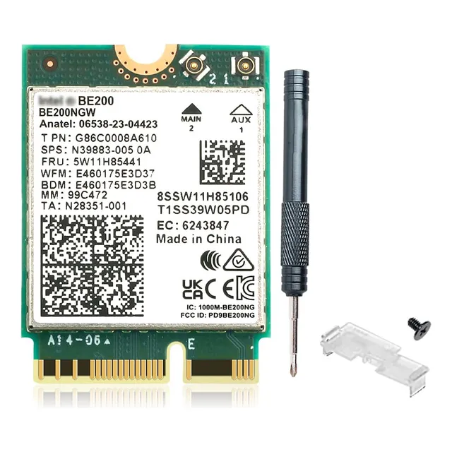 Tarjeta Wifi 7 Be200 Be200ngw M.2 Bt5.4 802.11be Tri-banda