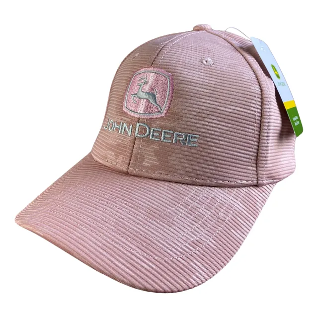 Gorra Estilo John Deere Trucker Rosa Camo Ajustable Jd142 Rosa Único Surcos