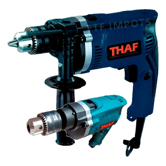 Furadeira Com Impacto 710w Similar A Hp1630 Com 3200rpm. Cor Azul-turquesa Frequência 60 220V