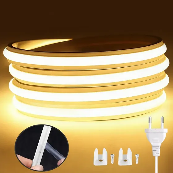 Lâmpadas Led De Néon De 5 M, Flexíveis, Impermeáveis, 220v 220v