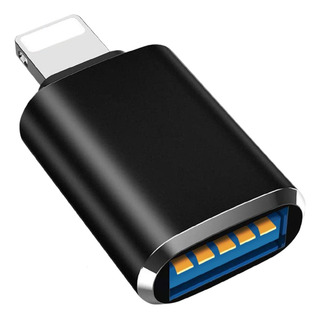 Adaptador Otg Para iPhone iPad Entrada Usb 3.0 5gbps Color Negro Adaptador Otg Para iPhone iPad Entrada Usb 3.0 5gbps Color Negro