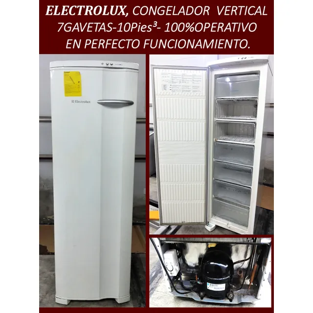 Congelador Freezer Vertical Electrolux 7 Gavetas 10pies