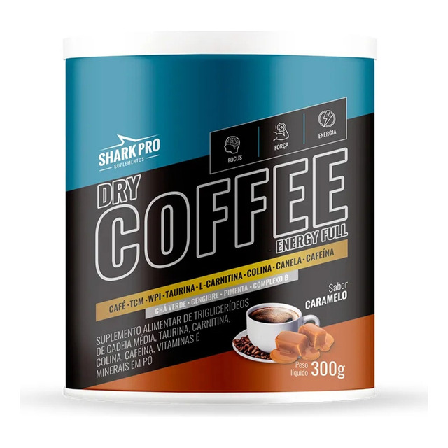 Dry Coffee Energy Full Caramelo 300g - Shark Pro Dry Coffee Energy Full Caramelo 300g - Shark Pro