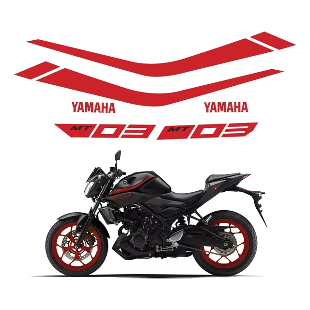Kit Faixas Adesivo Tanque Yamaha Mt-03 Mt03 2018 2019 2020