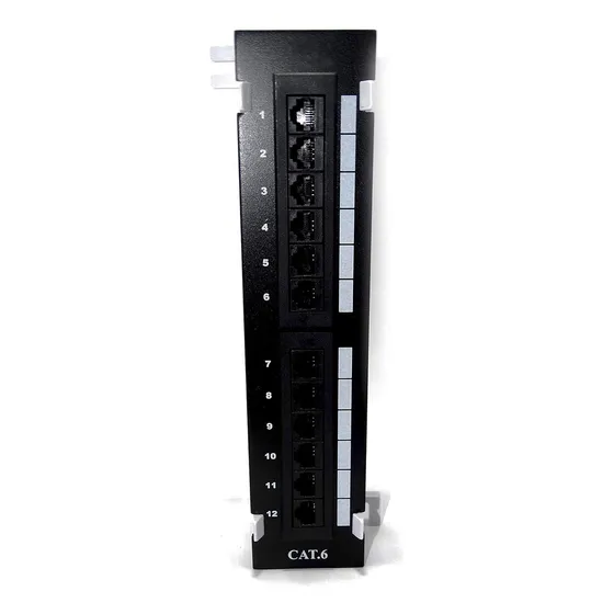 Mini Vertical Cat6 Maxi Para Painel 12p Planet