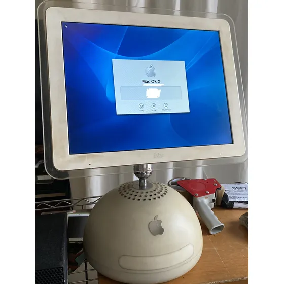 Cpu iMac G4 Computador Antigo 2002 Apple Lês Descrição