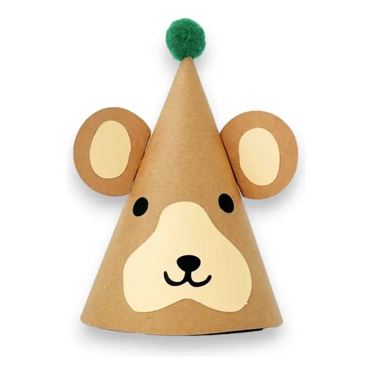 Bonete Chico Bosque Animal Oso Bosque X1 Feliz Cumpleaños