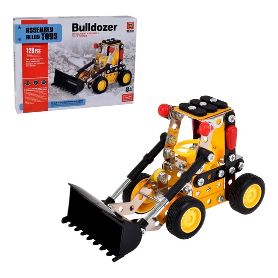Mecano Metalico Cargador Frontal 129 Piezas